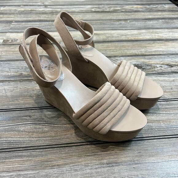 Vince Camuto Varelnta Wedge Sandal NWOB size 10 - Picture 2 of 7